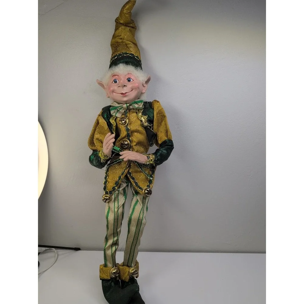 Elf PIXIE DOLL FARIES Christmas Poseable Elf Wire‎ Frame 22